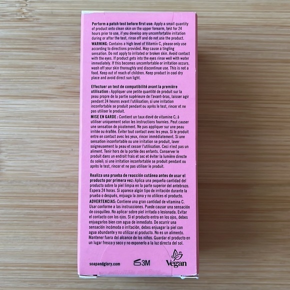 Brand New Soap & Glory Vitamin C Serum & Super Moisturizing Day Cream w/ Bag - Picture 8 of 16